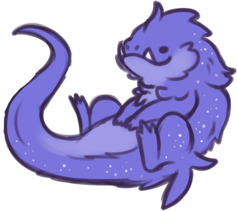 My OC Cecil floating in space.